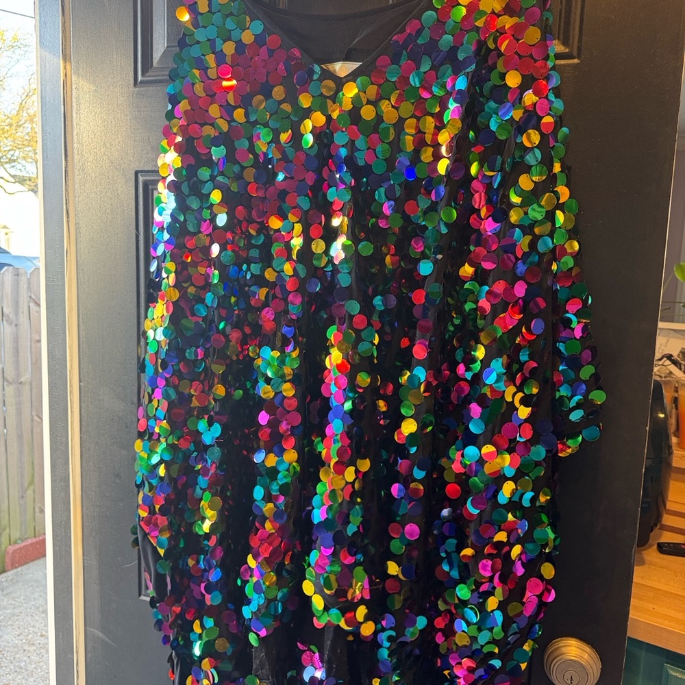 Multicolor Sequin Tunic